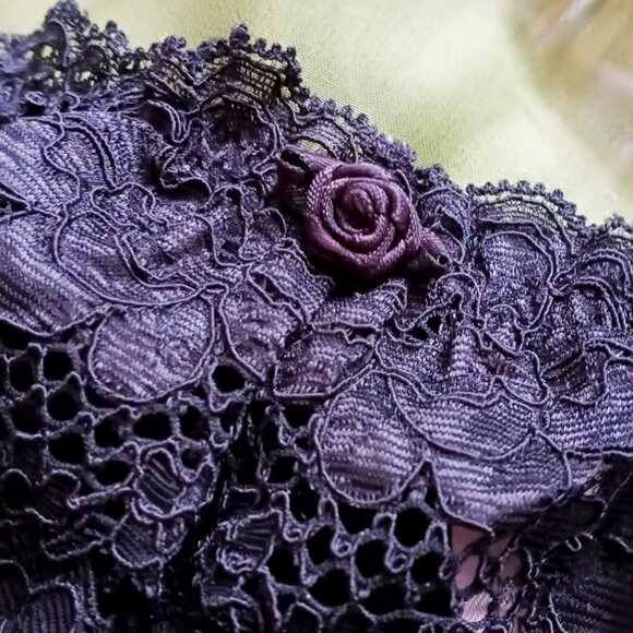 ❤️💋❤️Vintage Victoria's Secret Second Skin Black Lace Bikini Panty Sz M❤️💋❤️ - Picture 2 of 13